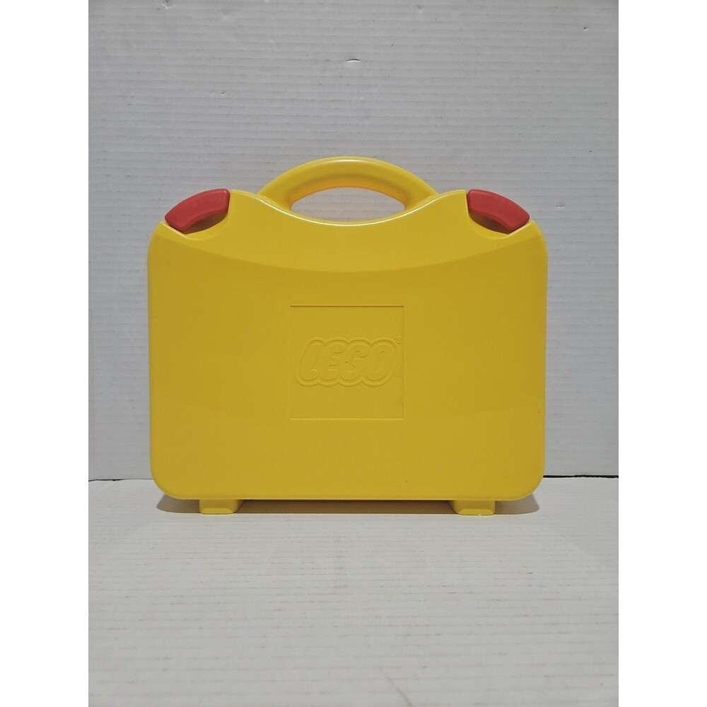 LEGO Yellow & Orange Plastic Carrying Case Storage Box With Dividers - Picture 4 of 5